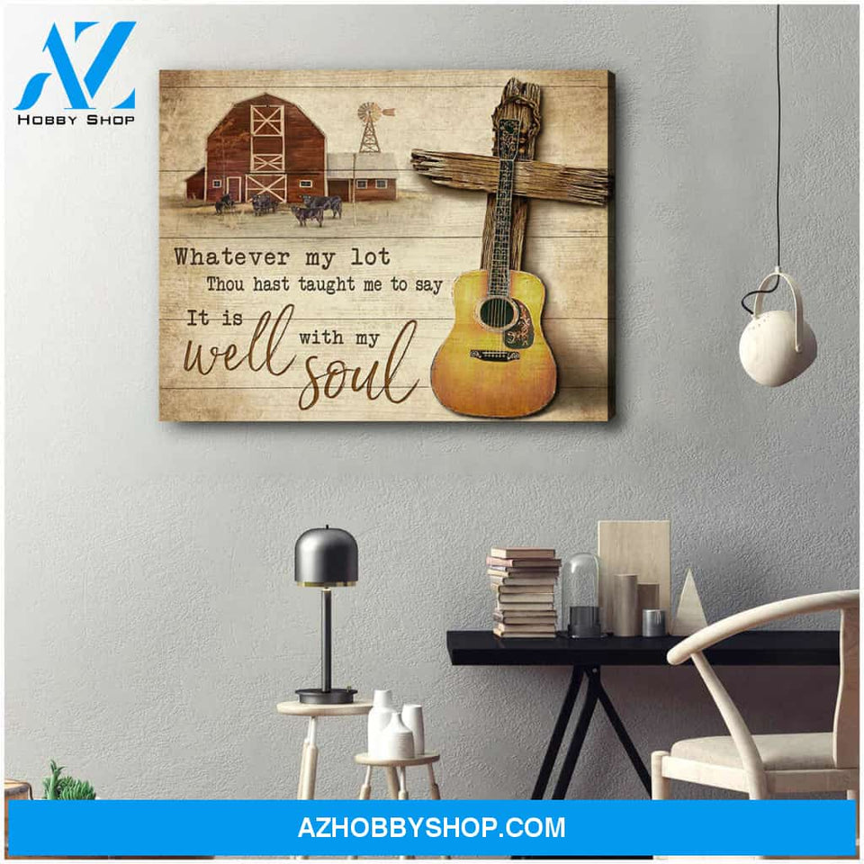 Farm Canvas It Is Well With My Soul Wall Art Decor