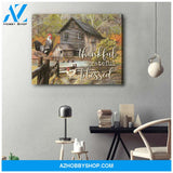 Farm Canvas Thankful Grateful Blessed Wall Art Decor