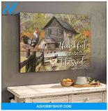 Farm Canvas Thankful Grateful Blessed Wall Art Decor