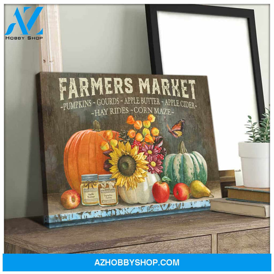 Farm Farmhouse Canvas Farmers Market Wall Art Decor