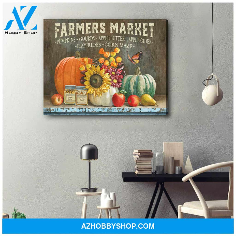 Farm Farmhouse Canvas Farmers Market Wall Art Decor