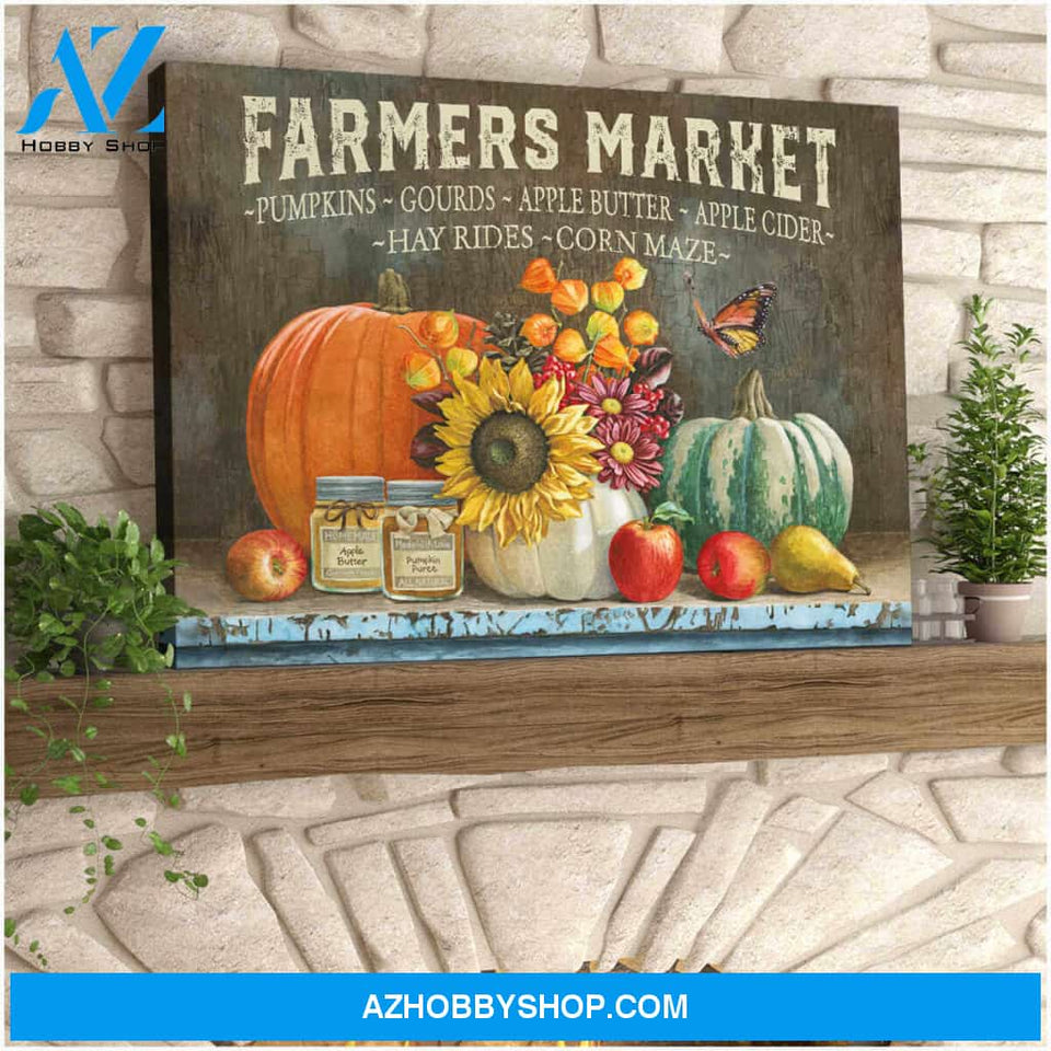 Farm Farmhouse Canvas Farmers Market Wall Art Decor