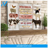 Farm Farmhouse Canvas In this Family Wall Art Decor