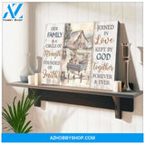 Farm Farmhouse Canvas Our family is a circle of strength Wall Art Decor