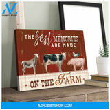 Farm Farmhouse Canvas The best memories are made on the farm Wall Art Decor
