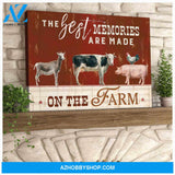 Farm Farmhouse Canvas The best memories are made on the farm Wall Art Decor