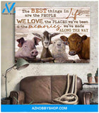 Farm Farmhouse Canvas The best things in life Wall Art Decor