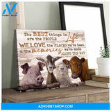 Farm Farmhouse Canvas The best things in life Wall Art Decor