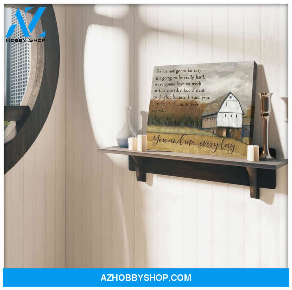 Farm Farmhouse Canvas You and me Everyday Wall Art Decor