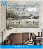 Farm Farmhouse Canvas You And Me Everyday Wall Art Decor, Wall Decor Visual Art Gift Family