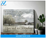 Farm Farmhouse Canvas You And Me Everyday Wall Art Decor, Wall Decor Visual Art Gift Family