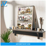 Farm Farmhouse Cherish Yesterday Live Today Dream Tomorrow Canvas Wall Art Decor