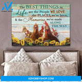 Farm Farmhouse Chicken Canvas The best things in life Wall Art Decor