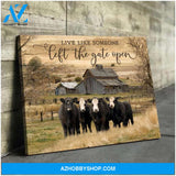 Farm Farmhouse Cow Canvas - Hanging Art Above Sofa