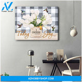 Farm Farmhouse Hummingbirds Today I choose joy Canvas Wall Art Decor