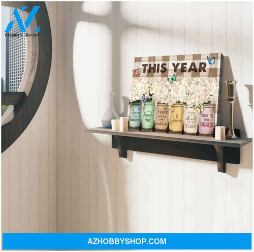 Farm Farmhouse This Year Butterfly Canvas Wall Art Decor