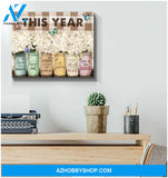 Farm Farmhouse This Year Butterfly Canvas Wall Art Decor