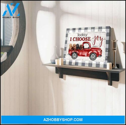 Ohcanvas Farm Farmhouse Today I Choose Joy Labrador Retriever Canvas Wall Art Decor