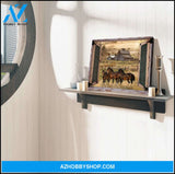 Farm Farmhouse Window Barn With Horses Canvas Wall Art Decor