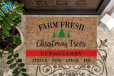 Farm Fresh Christmas Trees Doormat