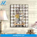 Farm Hummingbird Blessed Canvas Wall Art Decor