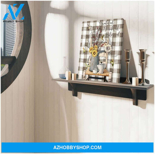 Farm Hummingbird Blessed Canvas Wall Art Decor