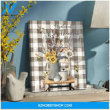 Farm Hummingbird Blessed Canvas Wall Art Decor