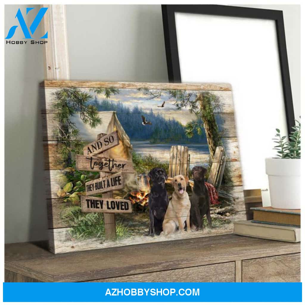 Farm Labrador Retriever Canvas - Hanging Art Above Sofa