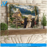 Farm Labrador Retriever Canvas - Hanging Art Above Sofa