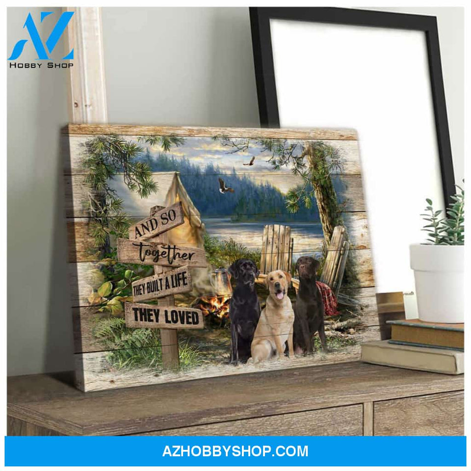 Farm Labrador Retriever Canvas - Hanging Art Above Sofa