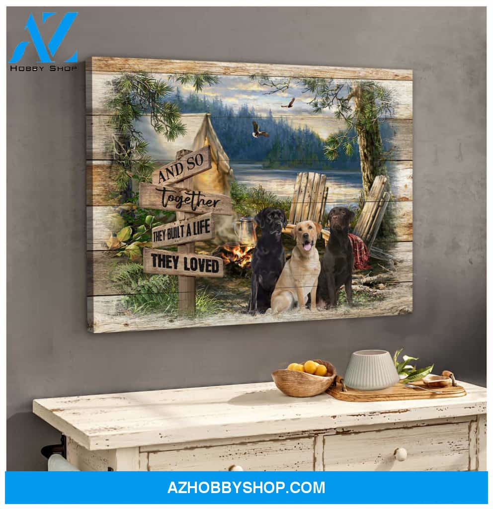 Farm Labrador Retriever Canvas Wall Art Decor
