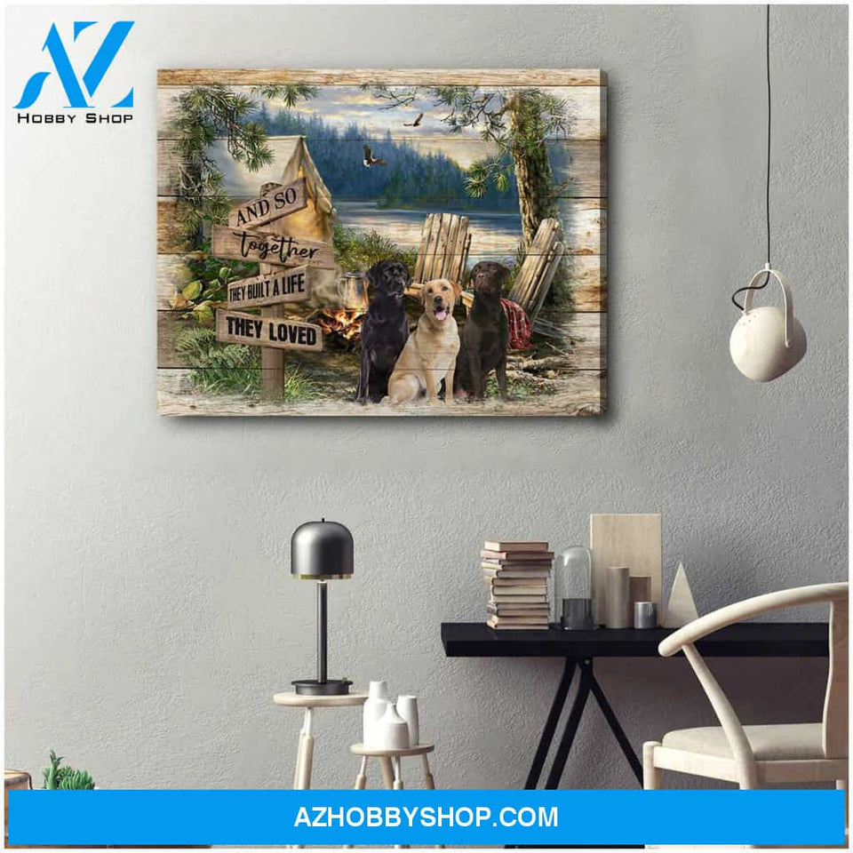 Farm Labrador Retriever Canvas Wall Art Decor