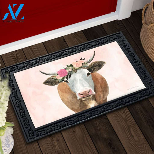 Farm Spring Cow Doormat - 18" x 30"