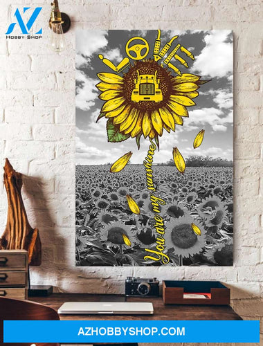 Farm Sunflower Canvas And Poster, Wall Decor Visual Art