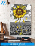 Farm Sunflower Vertical Wall Art Canvas Prints Unique Gifts