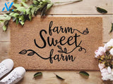Farm Sweet Farm Door Mat Indoor and Outdoor Doormat Welcome Mat House Warming Gift Home Decor Funny Doormat Gift Idea