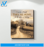 Farmer Country Roads Canvas Wall Art, Wall Decor Visual Art