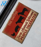Farmer Farm Animals Welcome People Tolerated Doormat