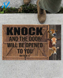Farmer Knock And The Door Will Be Opened Funny Indoor And Outdoor Doormat Warm House Gift Welcome Mat Gift For Farmer