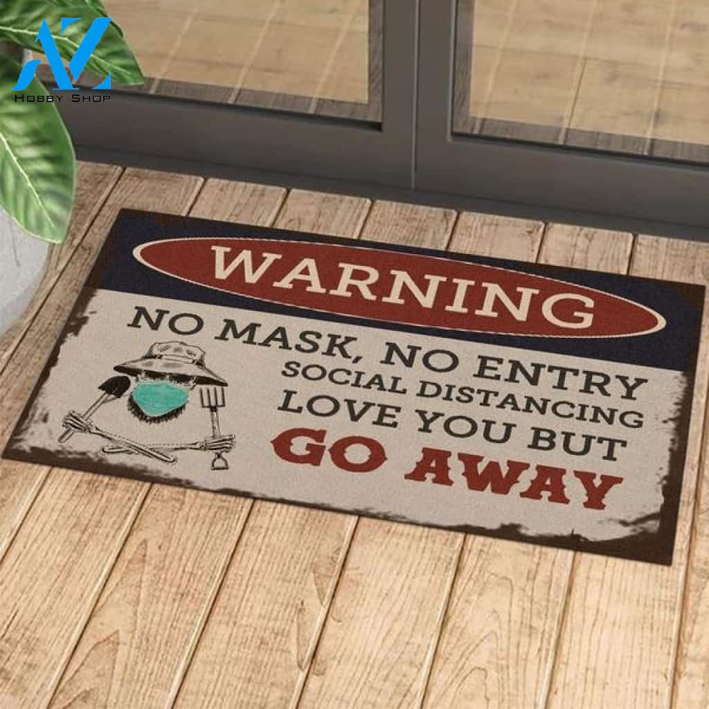 Farmer No Mask No Entry | Welcome Mat | House Warming Gift