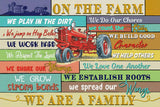 Farmer On The Farm We Are A Family Paper Poster No Frame Matte Canvas Wall Decor