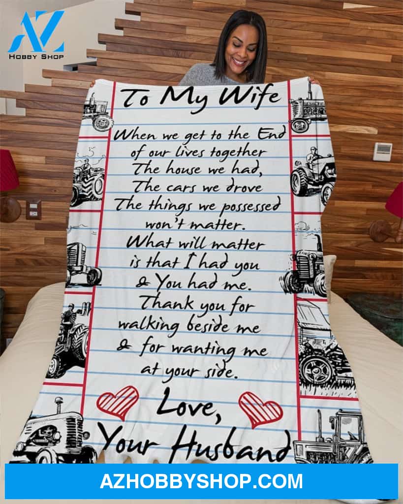 Farmer's Wife Premium Fleece Blanket