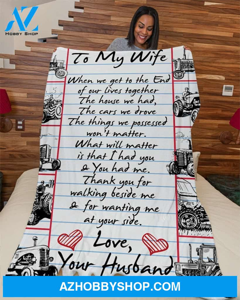 Farmer's Wife Premium Fleece Blanket