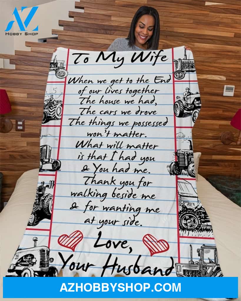 Farmer's Wife Premium Fleece Blanket