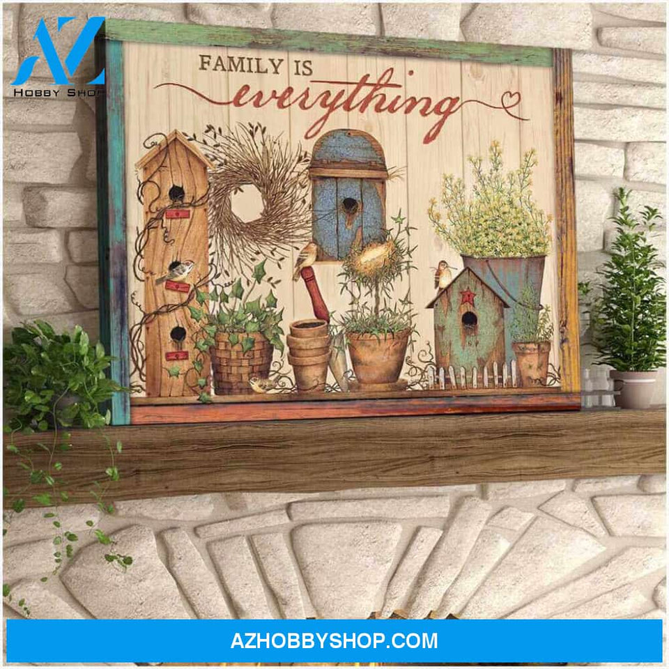 Farmhouse Canvas Family is everything Wall Art Decor