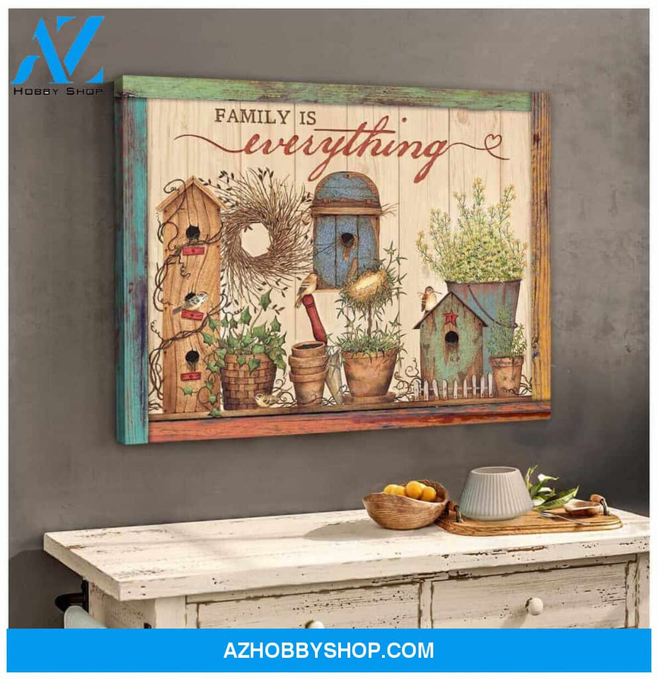 Farmhouse Canvas Family is everything Wall Art Decor