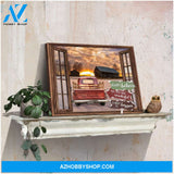 Farmhouse Canvas Wall Art Sunshine Scene Motivational Sign To Start A New Day