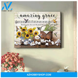 Farmhouse Hummingbirds Canvas Amazing Grace Wall Art Decor