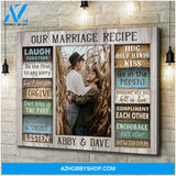 Personalized Photo Gifts Farmhouse Marriage Recipe Custom Canvas Prints