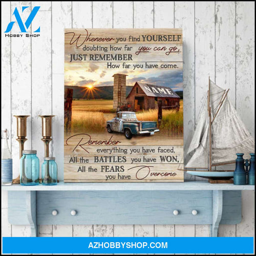 Farmhouse Wall Decor Living Room Inspiration Art Truck And Farm Canvas Print